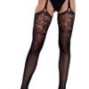 What U Need Thigh Highs Lace Garter 10 What U Need Thigh Highs Lace Garter LuckeLadybug LLC What U Need Thigh Highs black lace garter belt set with floral thigh highs and open crotch