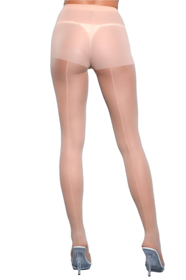 Fashion Pantyhose Trend Sheer Hosiery 12 Fashion Pantyhose Trend Sheer Hosiery LuckeLadybug LLC sheer nude hosiery showcasing the fashion pantyhose trend with back seam design
