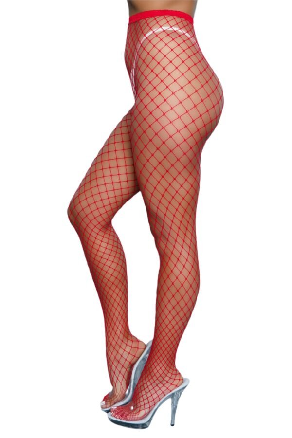 Fishnet Pantyhose For Women Stylish Hosiery 47 Fishnet Pantyhose For Women Stylish Hosiery Red fishnet pantyhose for women by LuckeLadybug LLC modeled with clear high heels