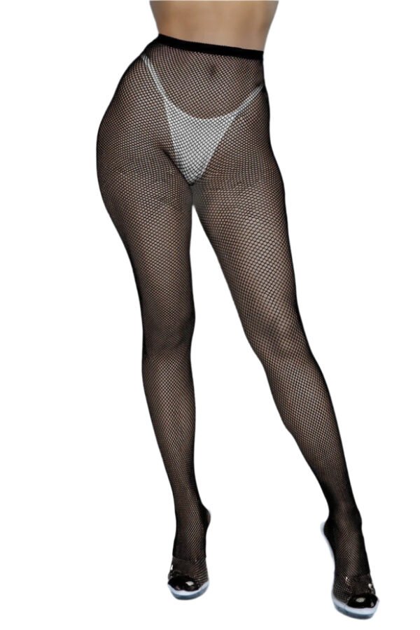 Up All Night Fashion Pantyhose Fishnet Tights 37 Up All Night Fashion Pantyhose Fishnet Tights LuckeLadybug LLC black fishnet up all night fashion pantyhose on model with silver heels