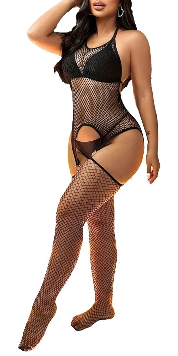 Plus Size Open-Crotch Fishnet Bodystocking - Sexy Lingerie For Women 33 Plus Size Open-Crotch Fishnet Bodystocking - Sexy Lingerie For Women Plus Size Open-Crotch Fishnet Bodystocking - Sexy Lingerie for Women