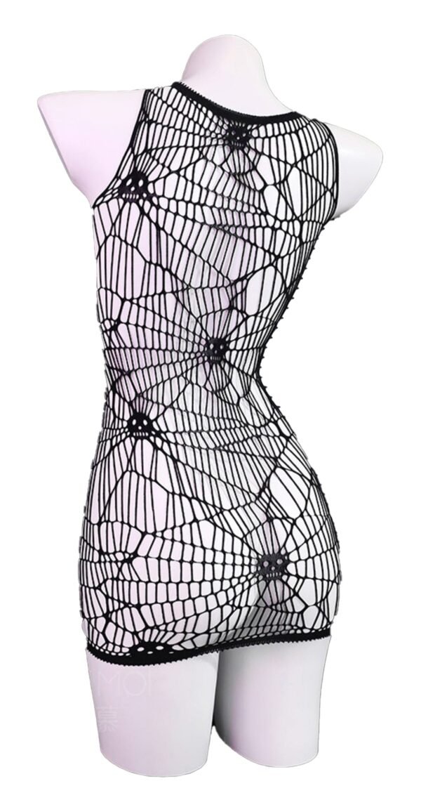 FÉE Et MOI Halloween Skull Punk Bodystocking With Fingerless Sleeves 20 FÉE Et MOI Halloween Skull Punk Bodystocking With Fingerless Sleeves Back View of FÉE ET MOI Halloween Skull Punk Bodystocking