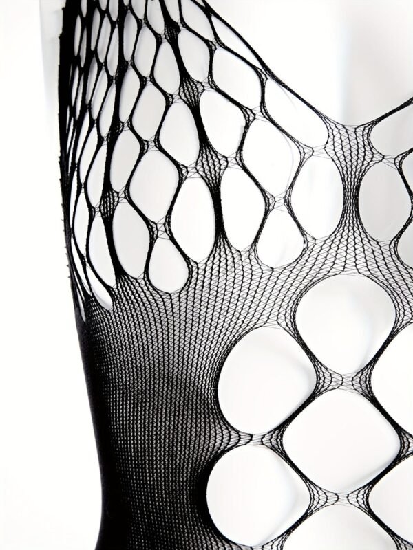 Alluring Fishnet Halter Bodystocking - Sheer Mesh Lingerie For Women 4 Alluring Fishnet Halter Bodystocking - Sheer Mesh Lingerie For Women Detail of Alluring Fishnet Halter Bodystocking
