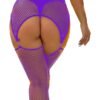 Plus Size Open-Crotch Fishnet Bodystocking - Sexy Lingerie for Women