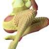 Close-Up of Fishnet Texture in Plus Size Bodysuit