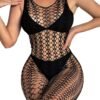 Sensual Semi-Sheer Bodystocking With Hollow Design – Perfect Intimate Apparel 12 Sensual Semi-Sheer Bodystocking With Hollow Design – Perfect Intimate Apparel Front View of Sensual Semi-Sheer Bodystocking