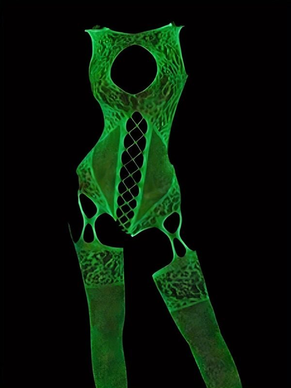 Luminous Hollow Bodystocking - Sexy Women's Fashion Without Lingerie & Underwear 4 Luminous Hollow Bodystocking - Sexy Women's Fashion Without Lingerie & Underwear Detail of Luminous Hollow Bodystocking Design
