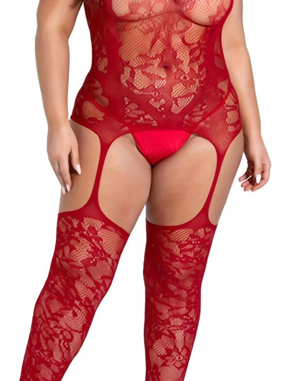 Packaging of Plus Size Sexy Bodystocking Lingerie