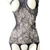 Hollow Out Jacquard Sleeveless Bodystocking - Sexy Open Bust Fishnet Lingerie 7 Hollow Out Jacquard Sleeveless Bodystocking - Sexy Open Bust Fishnet Lingerie Front View of Hollow Out Jacquard Sleeveless Bodystocking