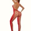 Sultry Fishnet Bodystocking Laying Flat