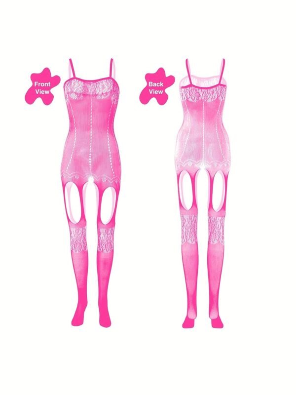 4-Pack Fishnet Bodystocking Set With Jacquard Design & Open Crotch - Women's 10 4-Pack Fishnet Bodystocking Set With Jacquard Design & Open Crotch - Women's 4-Pack Fishnet Bodystocking Set with Jacquard Design & Open Crotch