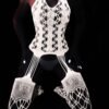 Luminous Carnaval Lace Halter Backless Bodystocking For Women’s Sexy Lingerie 9 Luminous Carnaval Lace Halter Backless Bodystocking For Women’s Sexy Lingerie Front View of Luminous Carnaval Lace Halter Backless Bodystocking