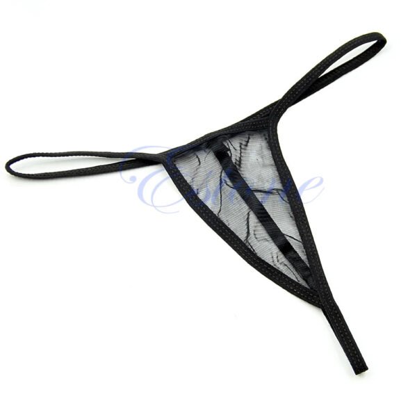 Sexy Transparent Thong Panties 2 Pack 9 Sexy Transparent Thong Panties 2 Pack LuckeLadybug sexy transparent thong panties with delicate mesh fabric for an alluring look
