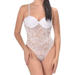 Plus Size Sexy Lace Teddy For Confident Wear