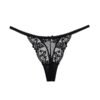 Side View of French Lace Christmas Tanga - Size S-XL