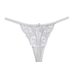 Front View of French Lace Christmas Tanga - Size S-XL