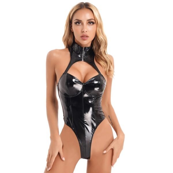 Patent Leather Lingerie Bodysuit For Women 29 Patent Leather Lingerie Bodysuit For Women S320d38e037bf4fb7a7ca3f9c2a60e919F 9