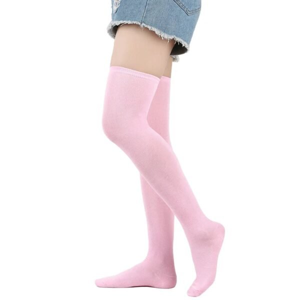Striped Thigh High Socks For Women 65 Striped Thigh High Socks For Women Pink striped thigh high socks for women, perfect for adding a stylish touch to your outfit