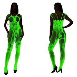 Luminous Nightclub Bodysuit For Women