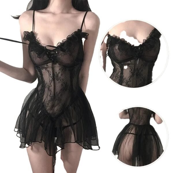 Sexy Black Lace Lingerie Bodysuit 2 Sexy Black Lace Lingerie Bodysuit S60385b3e6bc84412956b6062c54513d8A 2