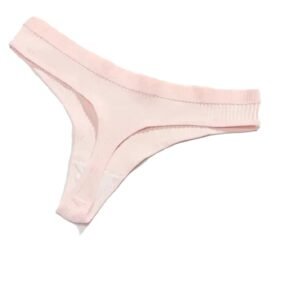 Front View of Low Waist Cotton Thong Panties for Women