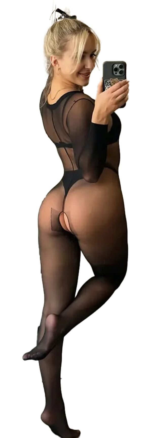 Sexy Mesh Lingerie Bodysuit For Allure 3 Sexy Mesh Lingerie Bodysuit For Allure LuckeLadybug sexy mesh lingerie bodysuit in sheer black fabric for a sultry look