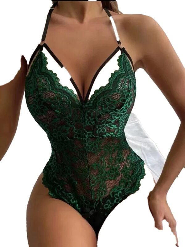 Sexy Floral Lace Lingerie Set Bodysuit 4 Sexy Floral Lace Lingerie Set Bodysuit S7d36eb5a9c2341d6875589ddb62756deQ 4