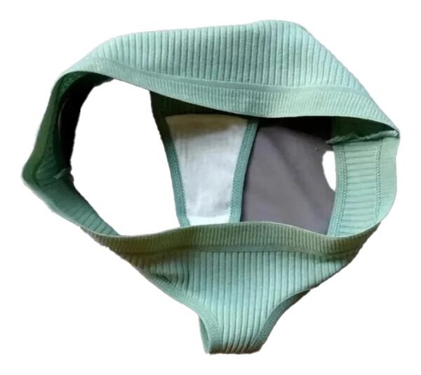 Low Waist Cotton Thong Panties for Women - Breathable Solid Color Tanga Briefs 36 Low Waist Cotton Thong Panties for Women - Breathable Solid Color Tanga Briefs Model Wearing Low Waist Cotton Thong Panties for Women