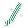 Green and white striped thigh high socks for women with a comfortable fit and stylish design