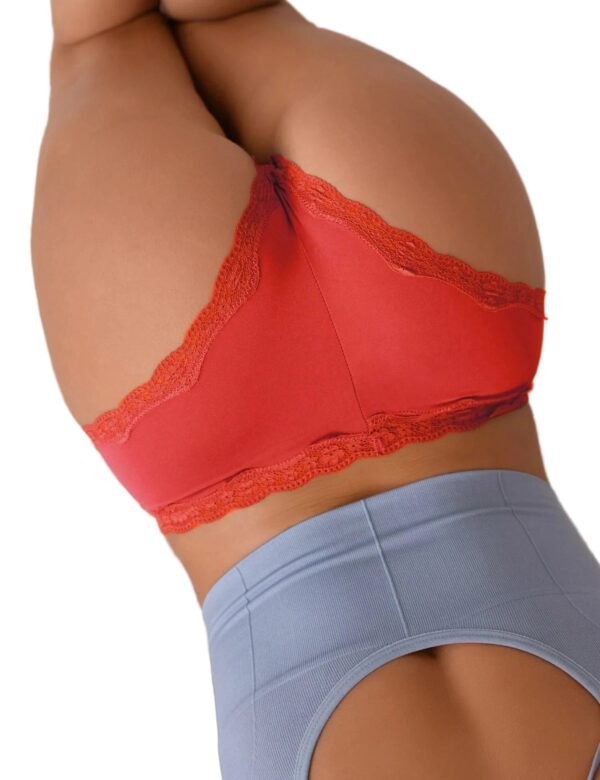 LuckeLadybug sexy lace panties for women in red with intricate lace detailing and a soft fit
