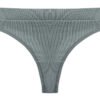 LuckeLadybug LLC seamless sports thong in soft gray for comfortable athletic wear