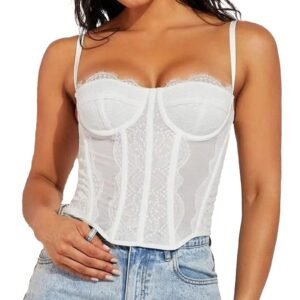 Plus Size Gothic Corset Top In Multiple Colors