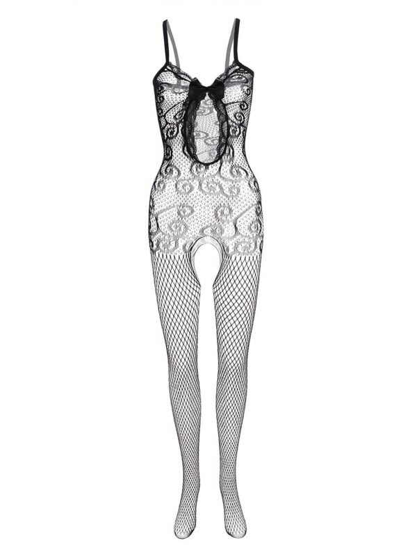 4-Pack Fishnet Bodystocking Set With Jacquard Design & Open Crotch - Women's 9 4-Pack Fishnet Bodystocking Set With Jacquard Design & Open Crotch - Women's 4-Pack Fishnet Bodystocking Set with Jacquard Design & Open Crotch