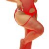Plus Size Open-Crotch Fishnet Bodystocking - Sexy Lingerie for Women