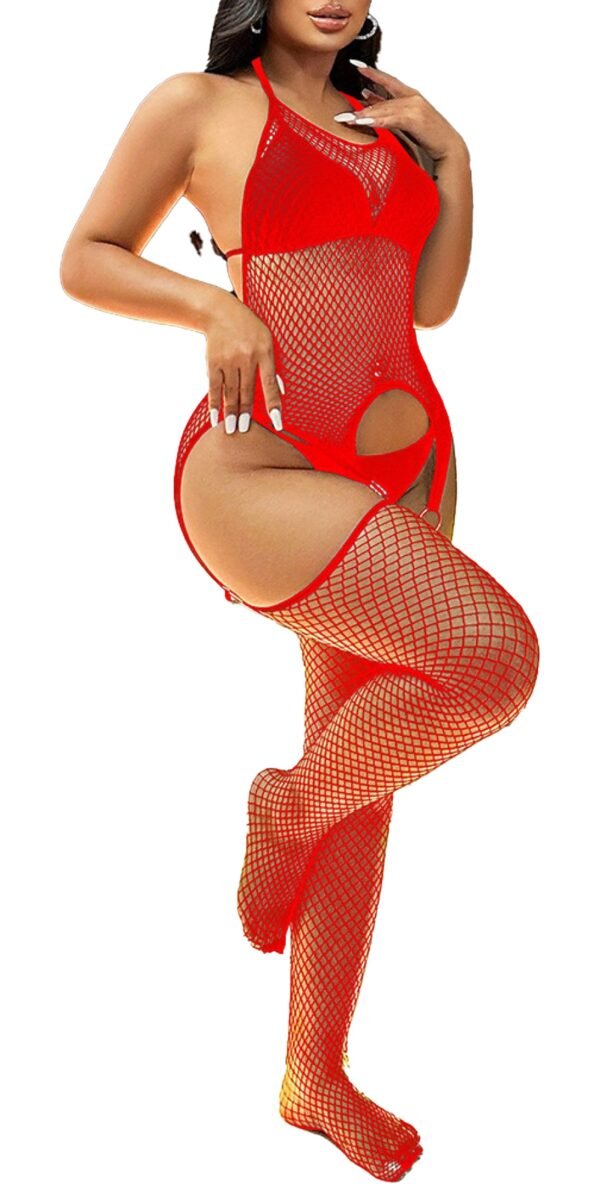 Plus Size Open-Crotch Fishnet Bodystocking - Sexy Lingerie For Women 34 Plus Size Open-Crotch Fishnet Bodystocking - Sexy Lingerie For Women Plus Size Open-Crotch Fishnet Bodystocking - Sexy Lingerie for Women