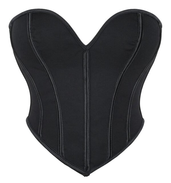 Plus Size Black Corset Top For Women 8 Plus Size Black Corset Top For Women Plus size black corset top for women with structured design and flattering fit