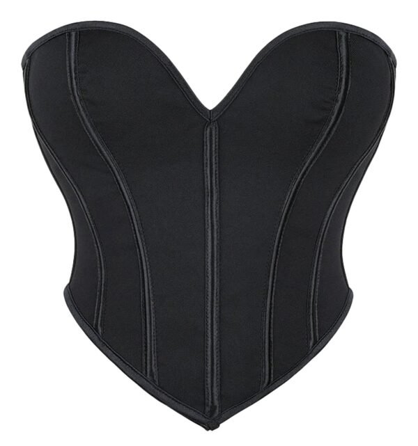 Plus Size Black Corset Top For Women 1 Plus Size Black Corset Top For Women Plus size black corset top for women with structured design and elegant shape