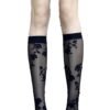 Black Lace Knee High Stockings For Chic Style 40 Black Lace Knee High Stockings For Chic Style Black lace knee high stockings with floral patterns for a stylish and elegant look