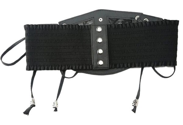 Black Lace Underbust Corset for Women 32 Black Lace Underbust Corset for Women Black lace underbust corset for women with adjustable lacing and decorative buttons