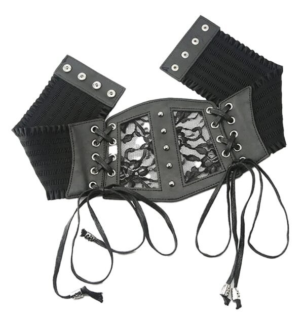 Black Lace Underbust Corset for Women 30 Black Lace Underbust Corset for Women Black lace underbust corset for women with adjustable laces and stylish design details