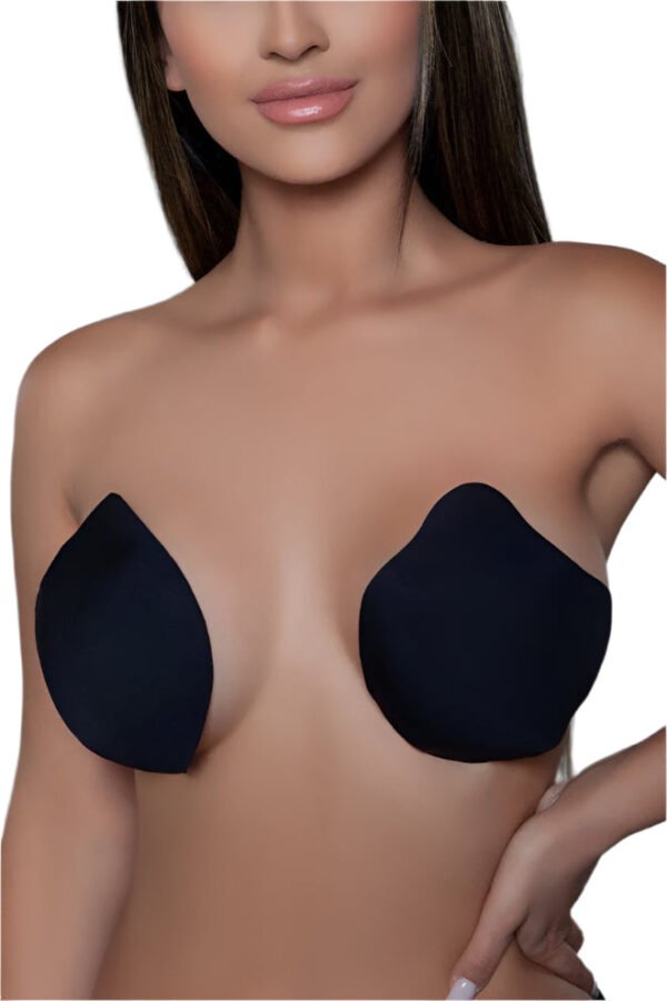 Cat Ear Fabric Nipple Covers Bra Accessory 13 Cat Ear Fabric Nipple Covers Bra Accessory Black cat ear fabric nipple covers worn as a bra accessory by a woman by LuckeLadybug LLC