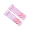 Cat paw thigh high stockings in pink with adorable paw print design for playful fashion