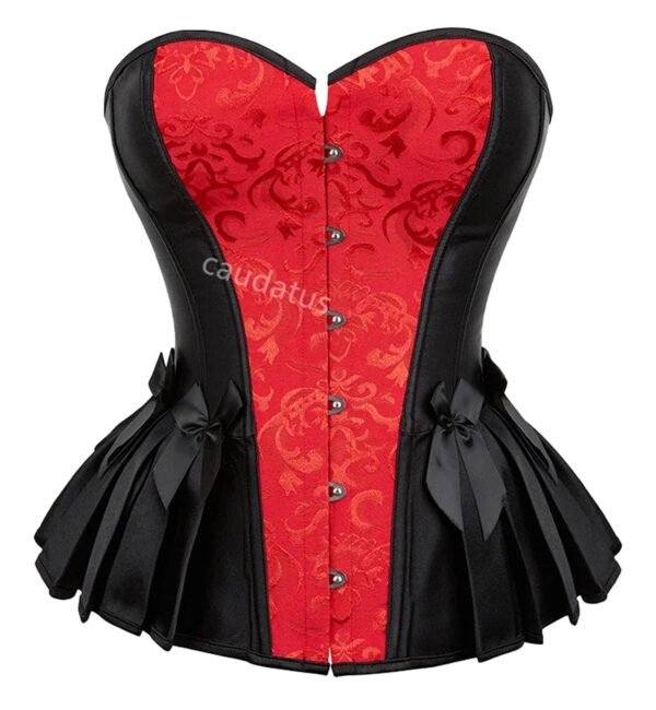 Blue Steampunk Corset Top With Ruffles 46 Blue Steampunk Corset Top With Ruffles Elegant blue steampunk corset top with intricate detailing and flattering silhouette for fashionable outfits