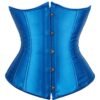 Elegant blue corset top for women with a stylish design and smooth finish