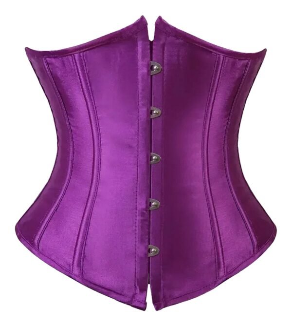 Corset Tops For Women Elegant Blue Design 16 Corset Tops For Women Elegant Blue Design Purple satin corset top for women with structured design and front fastening buttons