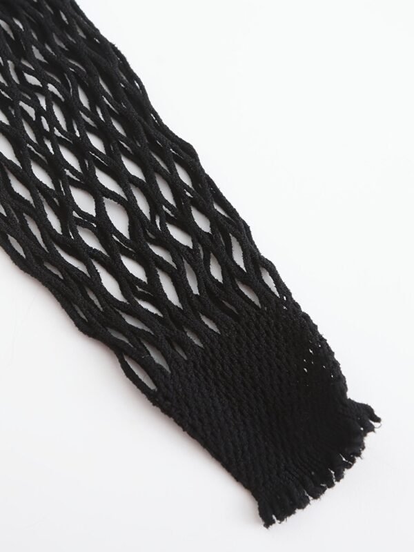 Alluring Halter Fishnet Bodystocking - Sheer Open-Design Lingerie For Women 17 Alluring Halter Fishnet Bodystocking - Sheer Open-Design Lingerie For Women Side View of Alluring Halter Fishnet Bodystocking