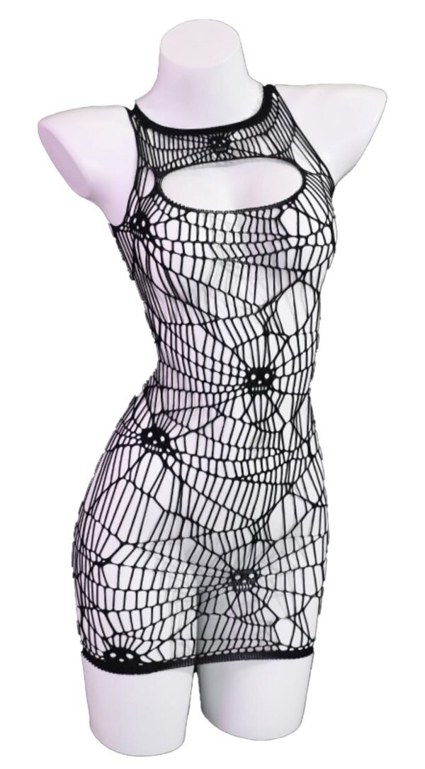 FÉE Et MOI Halloween Skull Punk Bodystocking With Fingerless Sleeves 19 FÉE Et MOI Halloween Skull Punk Bodystocking With Fingerless Sleeves Front View of FÉE ET MOI Halloween Skull Punk Bodystocking