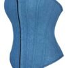 Denim Corset Top Women Trendy Blue Style 26 Denim Corset Top Women Trendy Blue Style Blue denim corset top women with a sleek design and structured fit for a stylish look