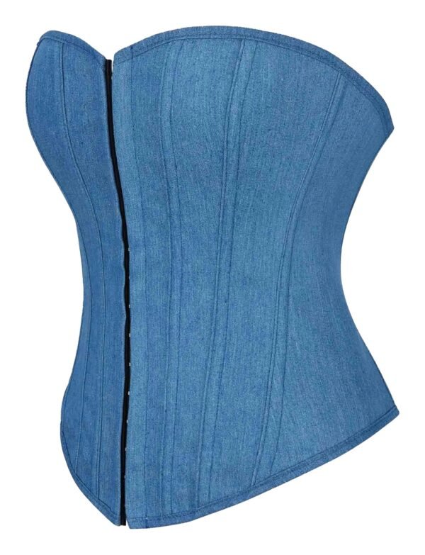 Denim Corset Top Women Trendy Blue Style 7 Denim Corset Top Women Trendy Blue Style Blue denim corset top women with a sleek design and structured fit for a stylish look