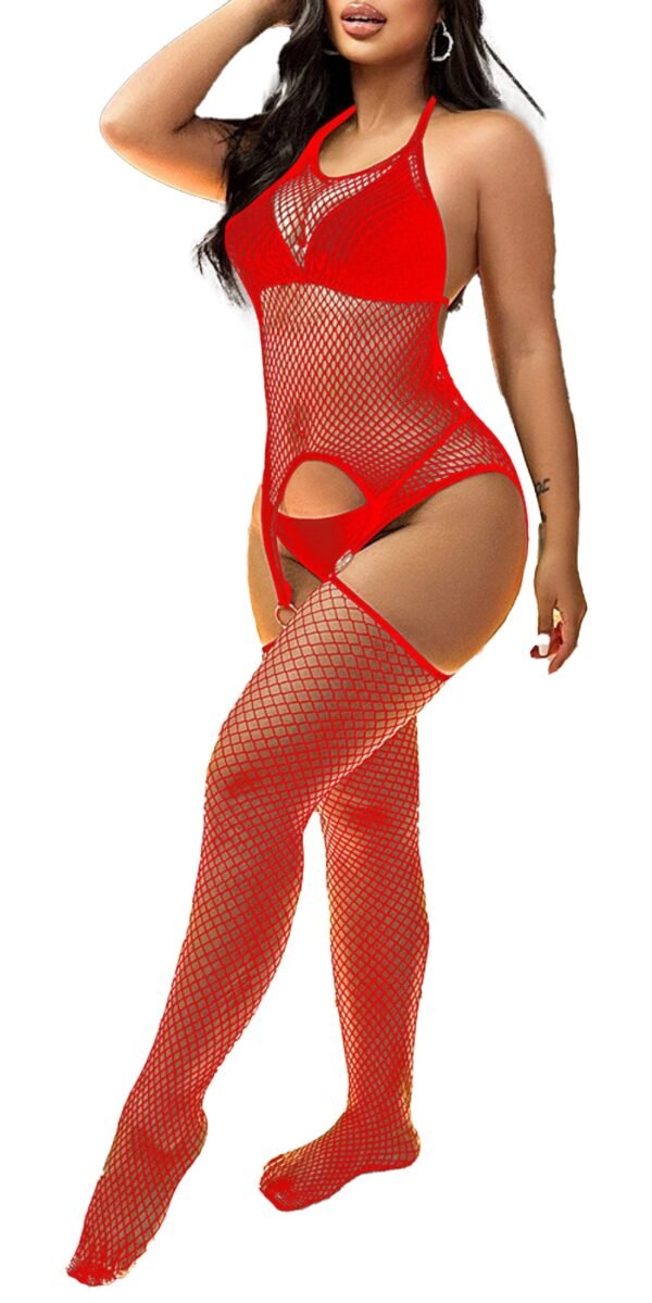 Plus Size Open-Crotch Fishnet Bodystocking - Sexy Lingerie For Women 40 Plus Size Open-Crotch Fishnet Bodystocking - Sexy Lingerie For Women Plus Size Open-Crotch Fishnet Bodystocking - Sexy Lingerie for Women